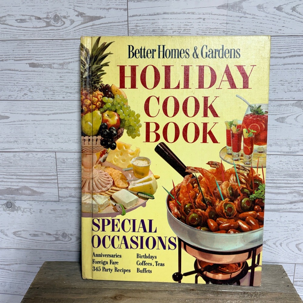 Better Homes & Gardens Holiday Cook Book 1968 Vintage Special Occasions Recipes
